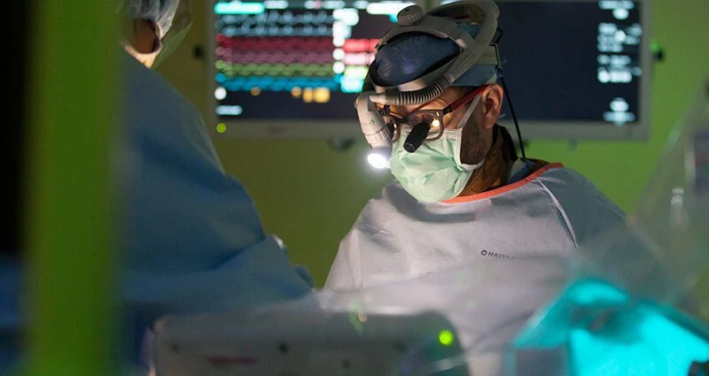 Clinician pictured in the company-linked Sanford article